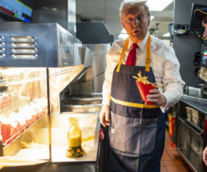 Donald Trump pracuje w McDonaldzie