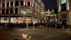 Last-minute Christmas shopping in Regent Street.
