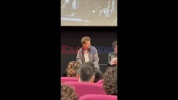 *EXCLUSIVE* American actor Austin Butler is pictured during an interview at Troisi cinema in Rome.