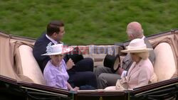 Queen Camilla presents trophy at Royal Ascot final day - AFP