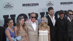 Kevin Costner walks the carpet of the US premiere of 'Horizon' in Los Angeles - AFP