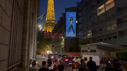 *EXCLUSIVE* American singer-songwriter Katy Perry performs live at the Eiffel Tower in Paris, France.