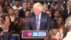 Boris Johnson makes surprise campaign appearance in support of Sunak - AFP