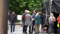 *EXCLUSIVE* Actors Tom Hiddleston and Hugh Laurie shoot the second series of the 'Night Manager' in Richmond Upon Thames London.