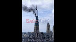 UGC: fire breaks out on the spire of Rouen cathedral - AFP
