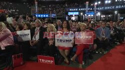 Republican National Convention delegates cheer for Trump in Milwaukee - AFP