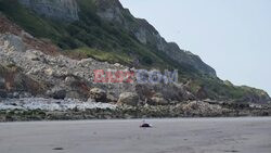 A cliff collapses in Normandy, a blockhouse is swept away - AFP