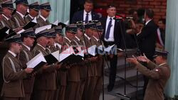 Ceremony at Warsaw Uprising Monument on eve of revolt's 80th anniversary - AFP