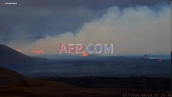 Volcanic eruption in the southwest of Iceland- AFP