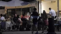 *EXCLUSIVE* *WEB MUST CALL FOR PRICING* - Strictly Come Dancing Italian pro dancer Giovanni Pernice enjoys a relaxed dinner with friends at the Strainer restaurant in Portofino