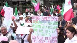 Thousands protest Mexican controversial judicial reform - AFP