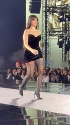 American singer Camila Cabello on the runway at L’Oréal Paris during Paris Fashion Week