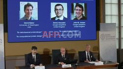 David Baker, Demis Hassabis, John Jumper announced as chemistry Nobel laureates - AFP