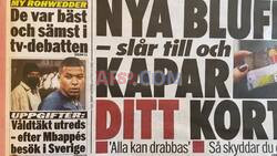 Mbappe makes frontpage of Swedish newspaper following alleged rape investigation - AFP