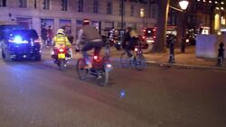 *EXCLUSIVE* The Second Earl of Snowdon, David Armstrong Jones, Seen Cycling in London's Sloane Square.