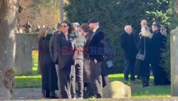 *EXCLUSIVE* Damian Hurley attends the Funeral of the Former One Direction star Liam Payne at St Mary’s Church in Amersham, Buckinghamshire.