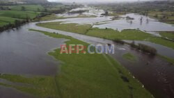 Storm Bert brings flooding to North Yorkshire - AFP