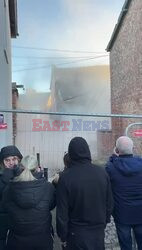 *EXCLUSIVE* Building in Hale, Greater Manchester collapses