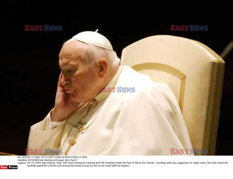 VATICAN:Final meeting with pope John Paul II