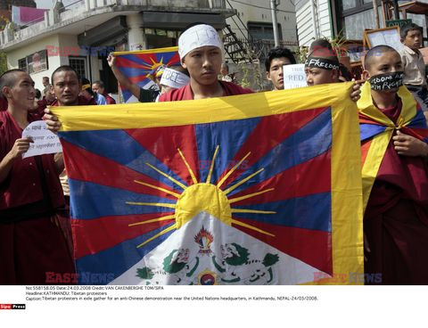 Stłumienie demonstracji tybetańczyków w Nepalu