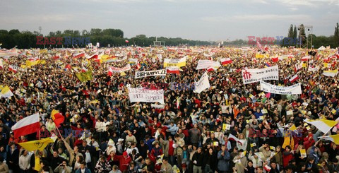 Spotkanie z młodzieżą na Błoniach Krakowskich