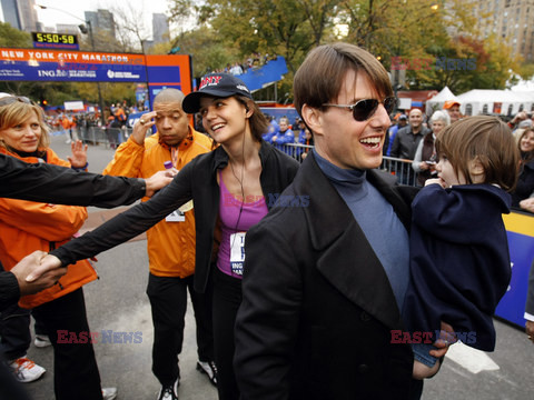 Katie Holmes i Tom Cruise z córką w Nowym Jorku