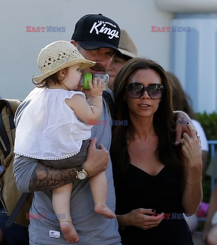 David Beckham takes his family to Disneyland 