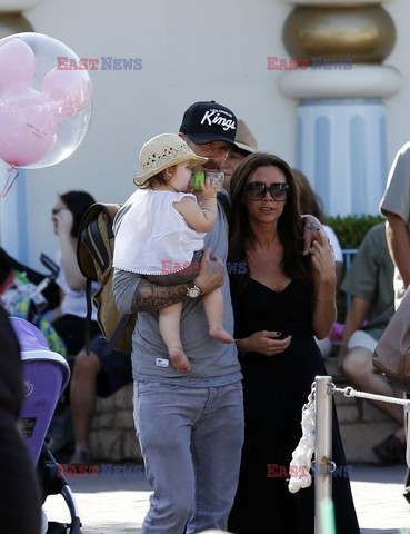 David Beckham takes his family to Disneyland 