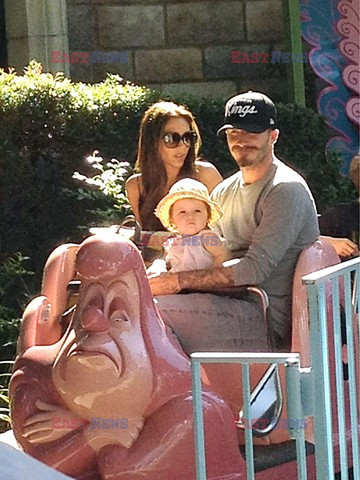 David Beckham z rodziną w Disneylandzie