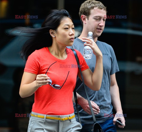 Mark Zuckerberg and Priscilla Chan seen in NYC