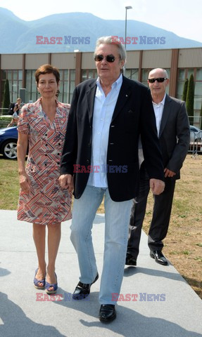 Alain Delon is presented a Life Achievement Award at the Locarno Film Festival 2012