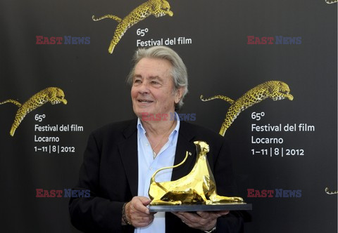 Alain Delon is presented a Life Achievement Award at the Locarno Film Festival 2012