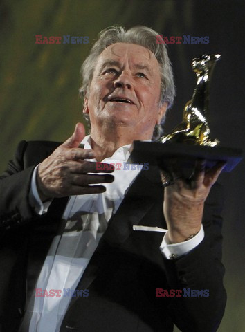 Alain Delon is presented a Life Achievement Award at the Locarno Film Festival 2012