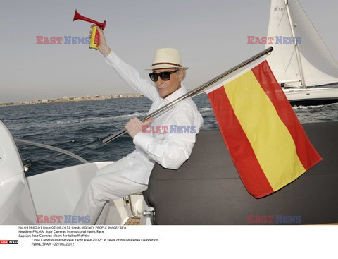 Jose Carreras clears for takeoff of the Jose Carreras International Yacht Race 2012