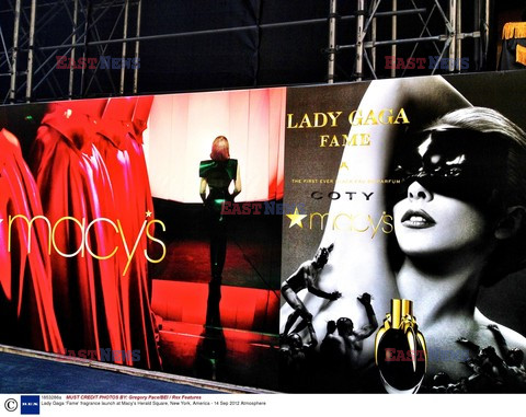 Lady Gaga Fame fragrance launch event 