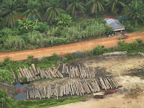 Aerial images of cityscape, landscape, and agriculture in Johor, Malaysia