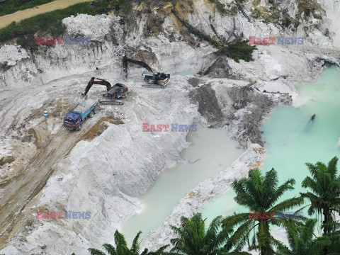 Aerial images of cityscape, landscape, and agriculture in Johor, Malaysia