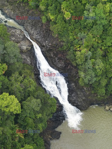 Aerial images of cityscape, landscape, and agriculture in Johor, Malaysia