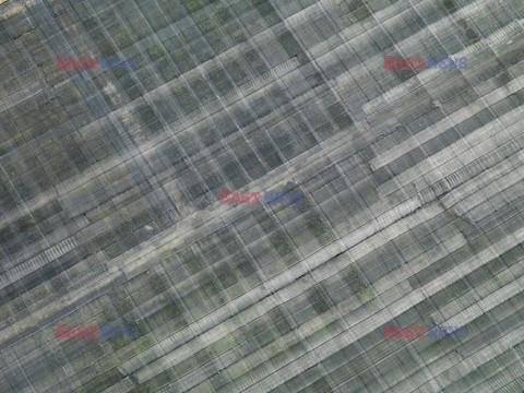 Aerial images of cityscape, landscape, and agriculture in Johor, Malaysia