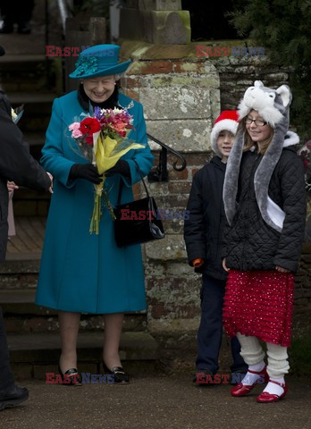 British royal family's traditional Christmas Day church service in Sandringham