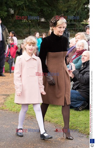 British royal family's traditional Christmas Day church service in Sandringham