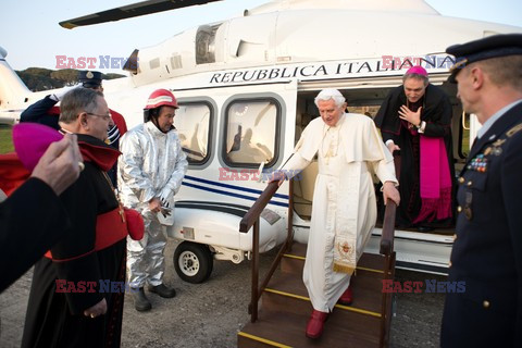 Pożegnanie Papieża Benedykta w Castel Gandolfo