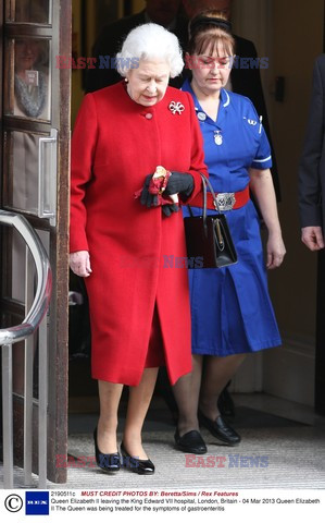 Queen Elizabeth II leaves King Edward VII Hospital 