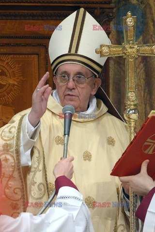 Pope Francis, Argentina's Jorge Mario Bergoglio, leading a mass 