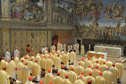 Pope Francis, Argentina's Jorge Mario Bergoglio, leading a mass 