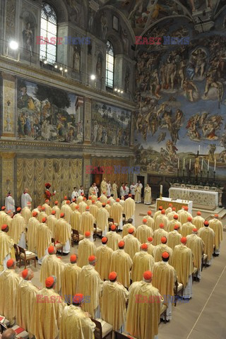 Pope Francis, Argentina's Jorge Mario Bergoglio, leading a mass 