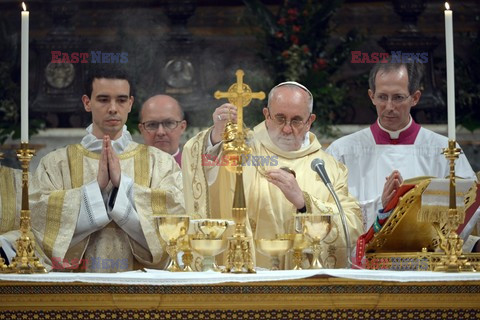 Pope Francis, Argentina's Jorge Mario Bergoglio, leading a mass 