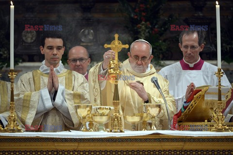 Pope Francis, Argentina's Jorge Mario Bergoglio, leading a mass 