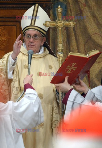 Pope Francis, Argentina's Jorge Mario Bergoglio, leading a mass 