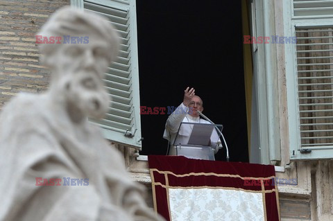 Pope Francis leads his first Angelus prayer 